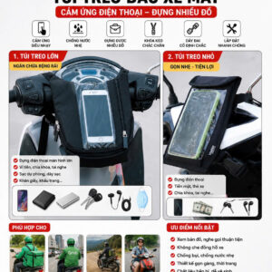 Túi Treo đầu Xe Máy Mini (tặng Túi Chống Nước