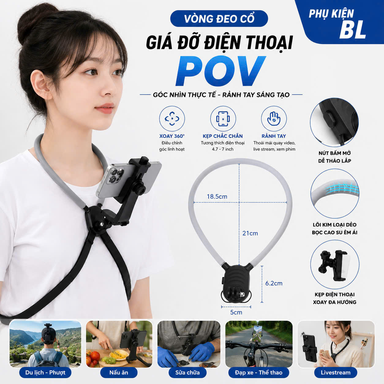 Vòng Cổ đeo điện Thoại Trước Ngực