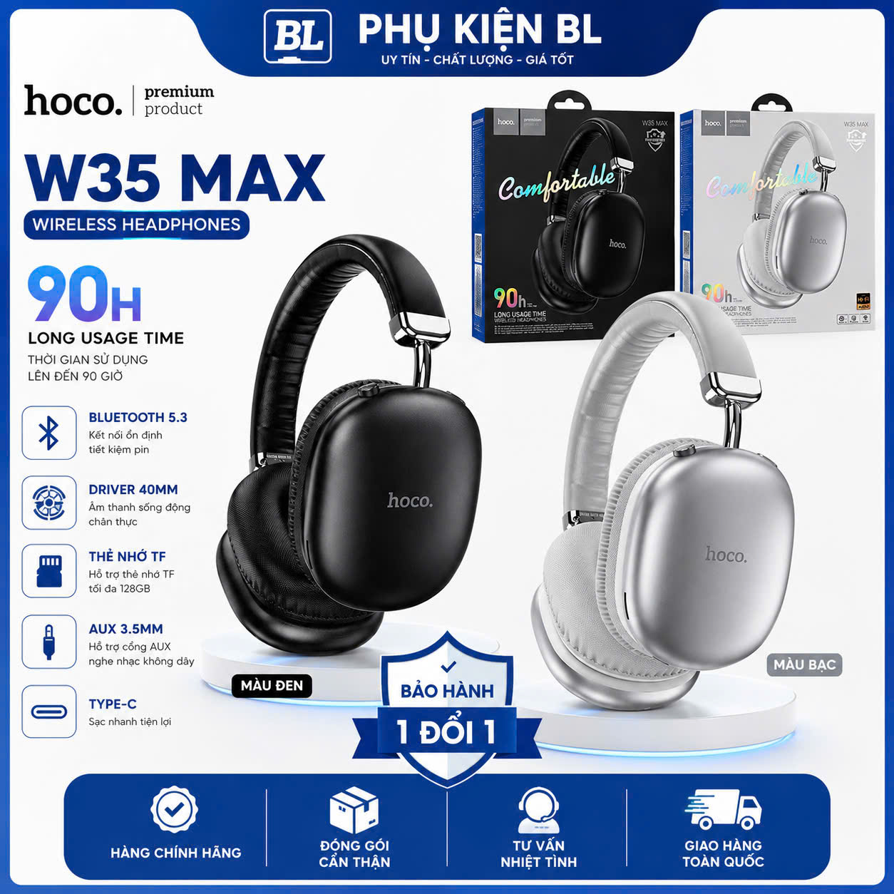 Tai Nghe Bluetooth Hoco W35 Max