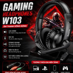 Tai Nghe Gaming Có Dây Hoco W103